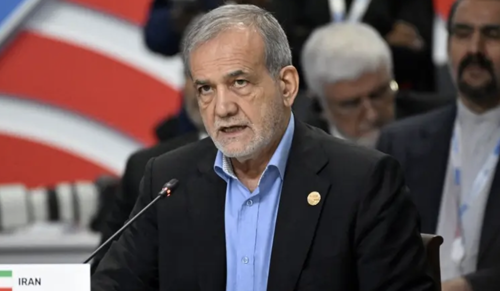 Iran’s President Masoud Pezeshkian. (AFP/File Photo)