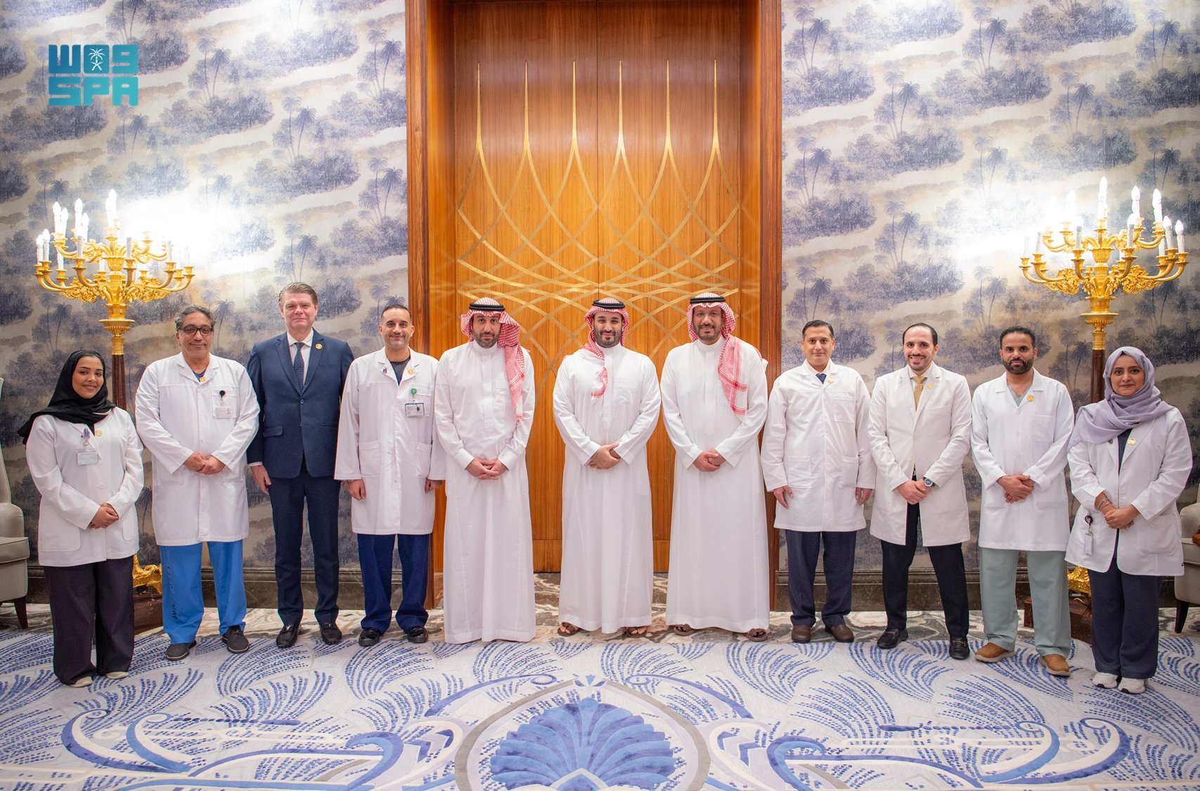 Saudi crown prince receives medical team that performed world’s first fully robotic heart transplant