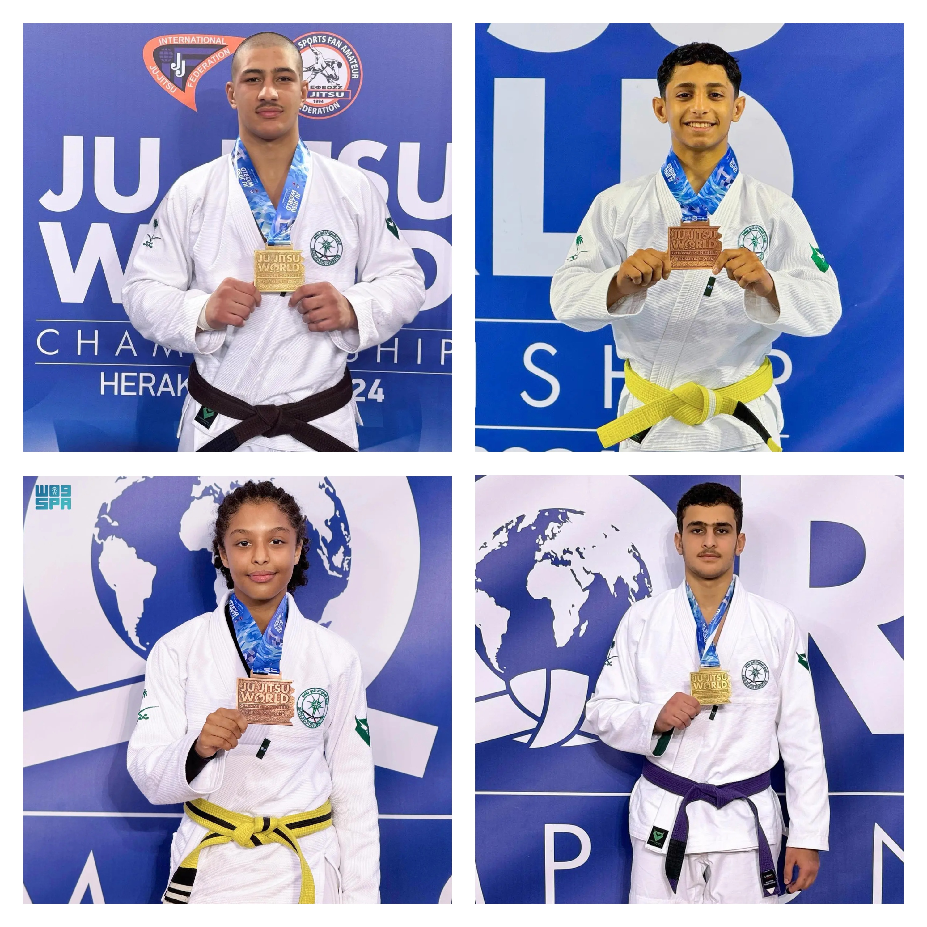 The Kingdom’s jiu-jitsu team scoop 3 gold, 3 silver and 4 bronze at event. (SPA)
