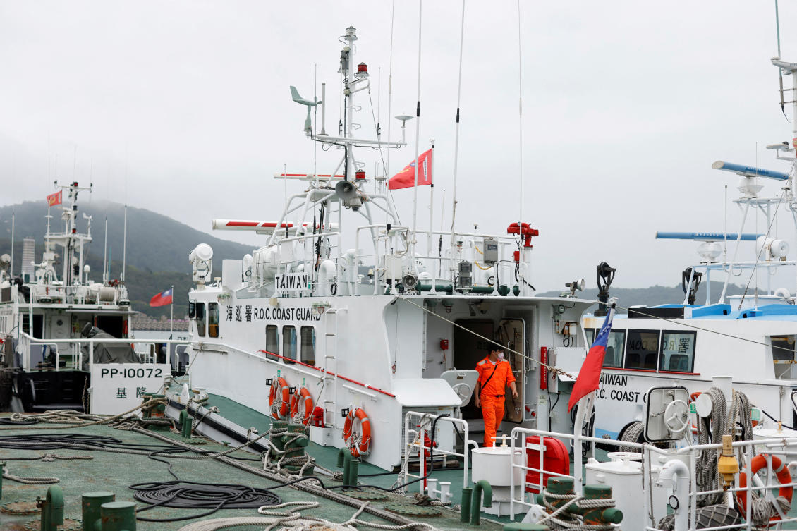 Taiwan’s coast guard said Friday it will reward people who report the presence of foreign military ships, including those from China. (REUTERS)