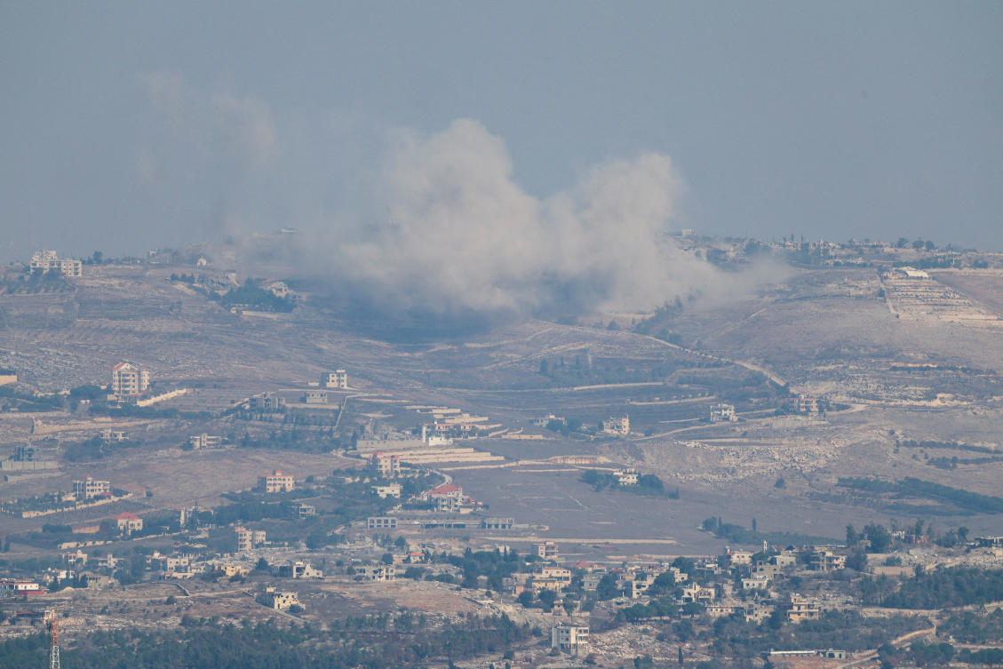 Smoke billows in Lebanon near the border with Israel on Nov. 7, 2024. (Reuters)