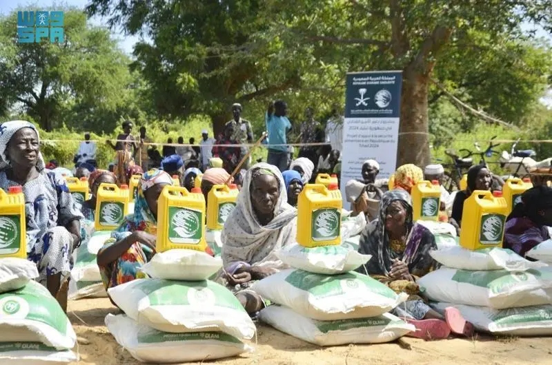 Thou9sands have benefitted from the food aid. (SPA)