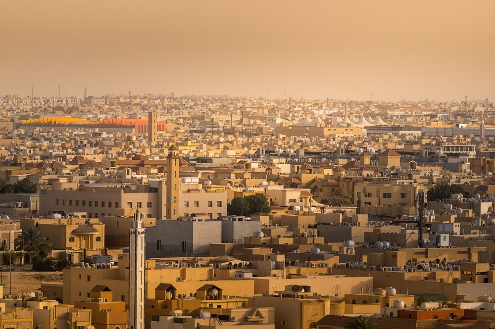 Rooftop view of Riyadh city districts. Shutterstock