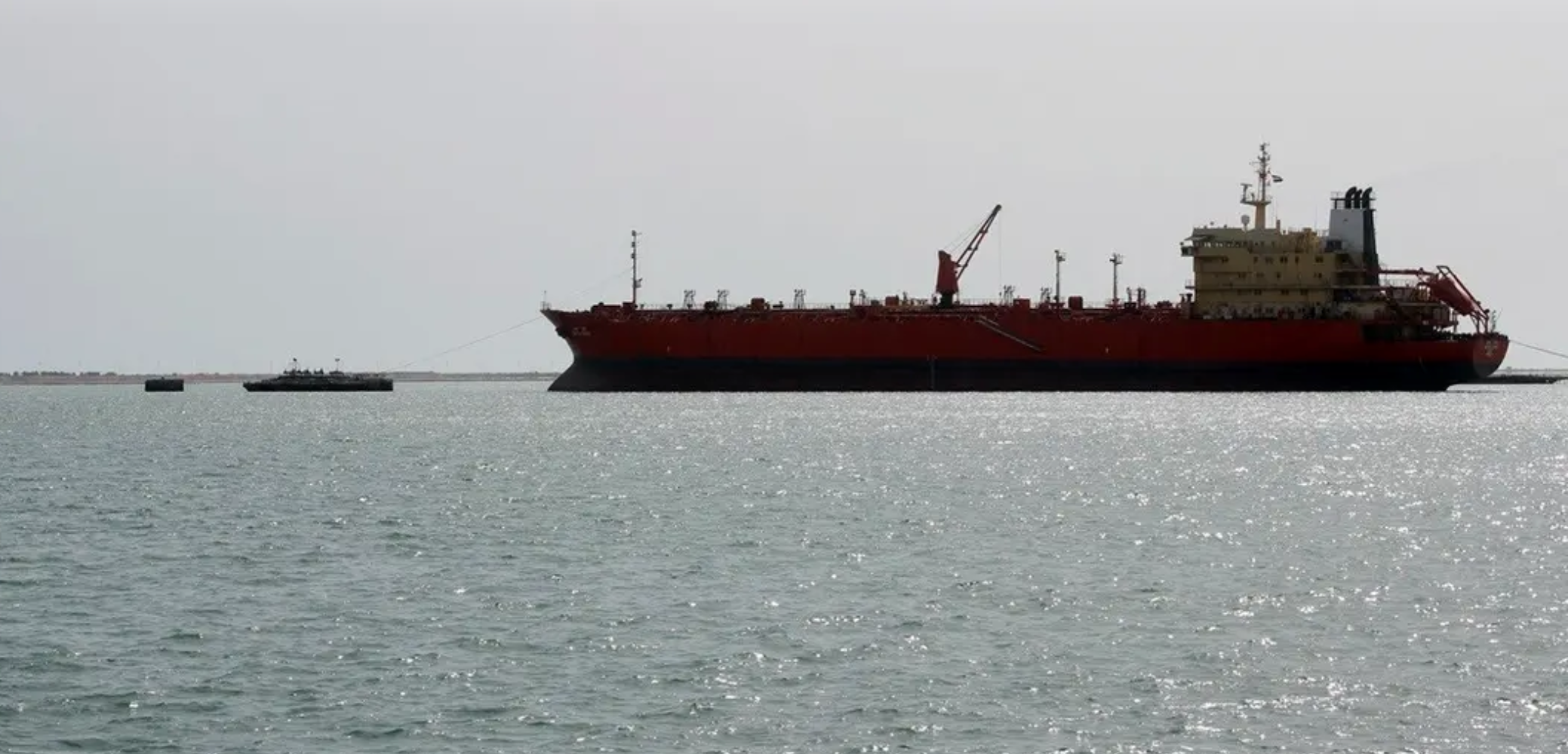 A picture taken on May 14, 2019, shows a general view of the Hodeidah port in the Yemeni port city, around 230 kilometers west of the capital Sanaa. (AFP)