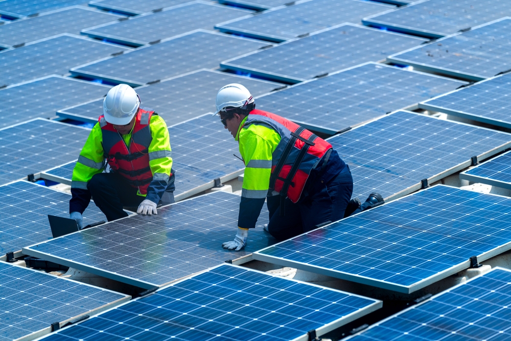 The solar PV industry added over half a million new jobs, spurred by record new installation. Shutterstock