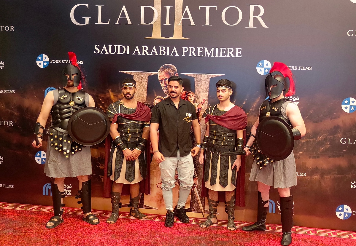 Premiere of Gladiator II on Nov 12 at VOX Cinemas, Roshn Front, Riyadh. (AN photo Rashid Hassan)