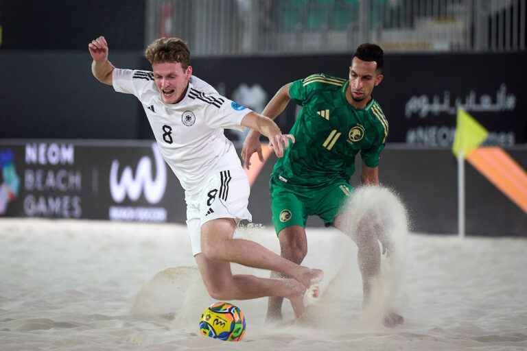 Hosts Saudi Arabia threw off their opening day defeat against England with a 7-6 win over Germany. (Supplied)