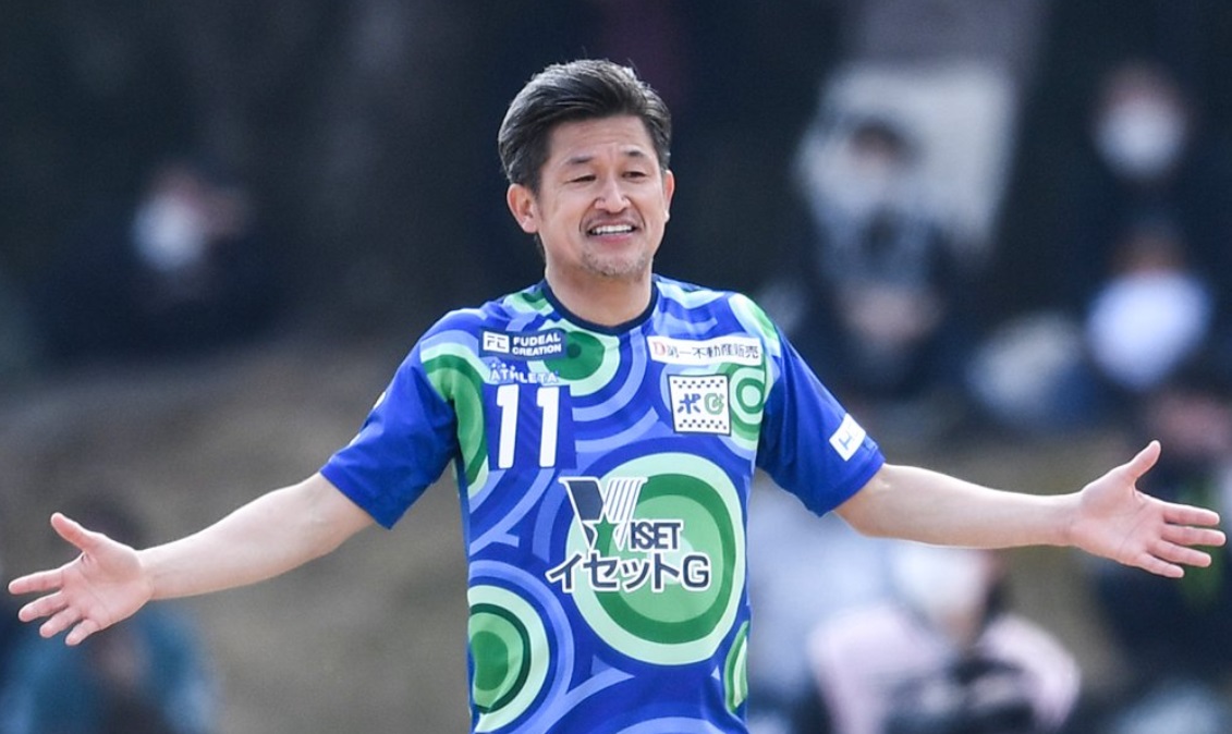 Japanese football player Kazuyoshi Miura says he will play next season at age 58