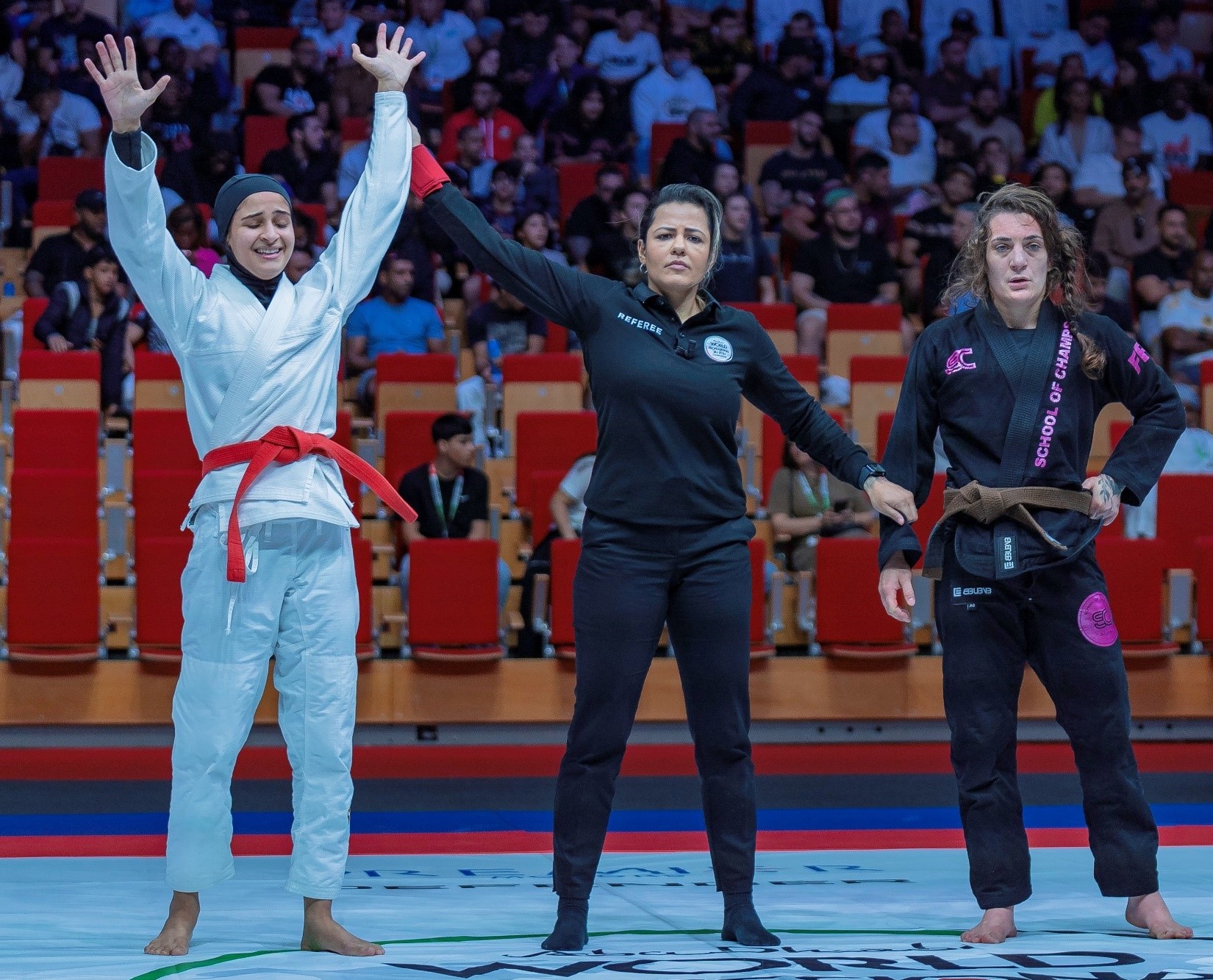 Asma Alhosani becomes first Emirati woman to reach black belt finals at Abu Dhabi World Professional Jiu-Jitsu Championship