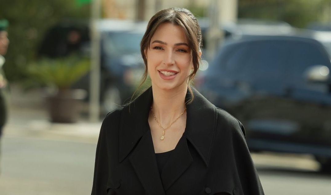 The royal showed off an elegant black ensemble for the occasion. (Instagram)