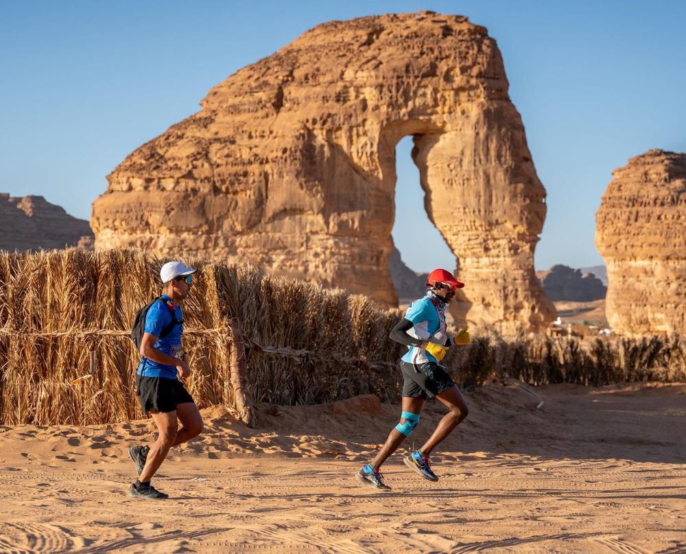 AlUla Trail Race 2025 features seven distinct races, with participants viewing iconic AlUla locations, including Elephant Rock, Maraya, and the UNESCO World Heritage site of Hegra. (SPA)
