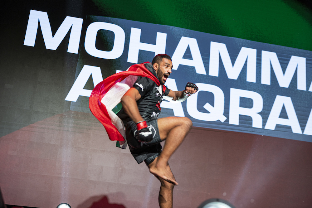 Kuwait’s Mohammad Alaqraa faces Egypt’s Omar El Dafrawy for the PFL MENA Welterweight Championship on Nov. 29 in Riyadh. (PFL)