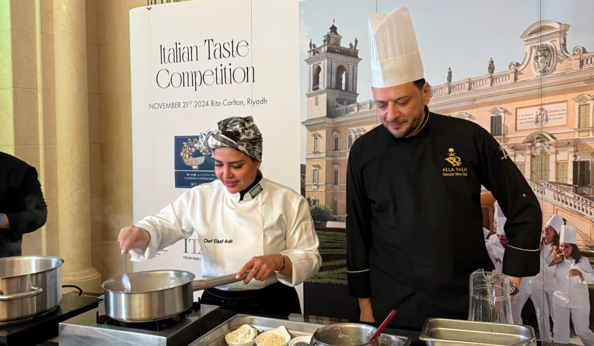 Risotto competition at the "Italy meets KSA" dinner at the Ritz Carlton Hotel. (AN photo)