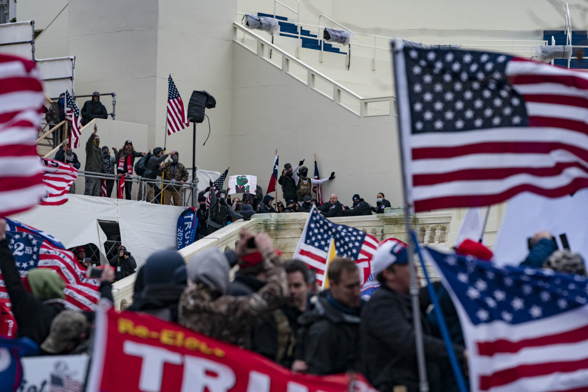 Supporters of President Donald Trump clash with police on January 6, 2021, in Washington, DC, as they stormed a session of Congress that was assembled to certify Joe Biden’s election win. Trump and his supporters falsely maintain to this day that he lost the election because it was rigged. (AFP file photo)