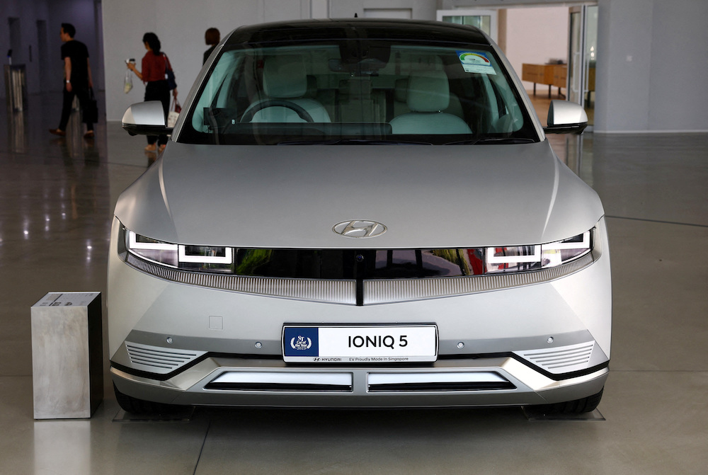 The Jordanian government on Saturday announced a reduction in special taxes on electric vehicles (EVs) until the end of 2024. (Reuters)