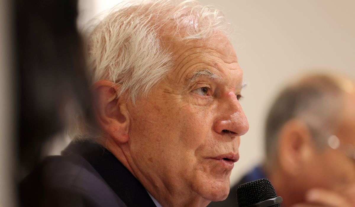 High Representative of the European Union for Foreign Affairs and Security Policy Josep Borrell speaks during a conference in Nicosia, Cyprus November 23, 2024. (REUTERS)