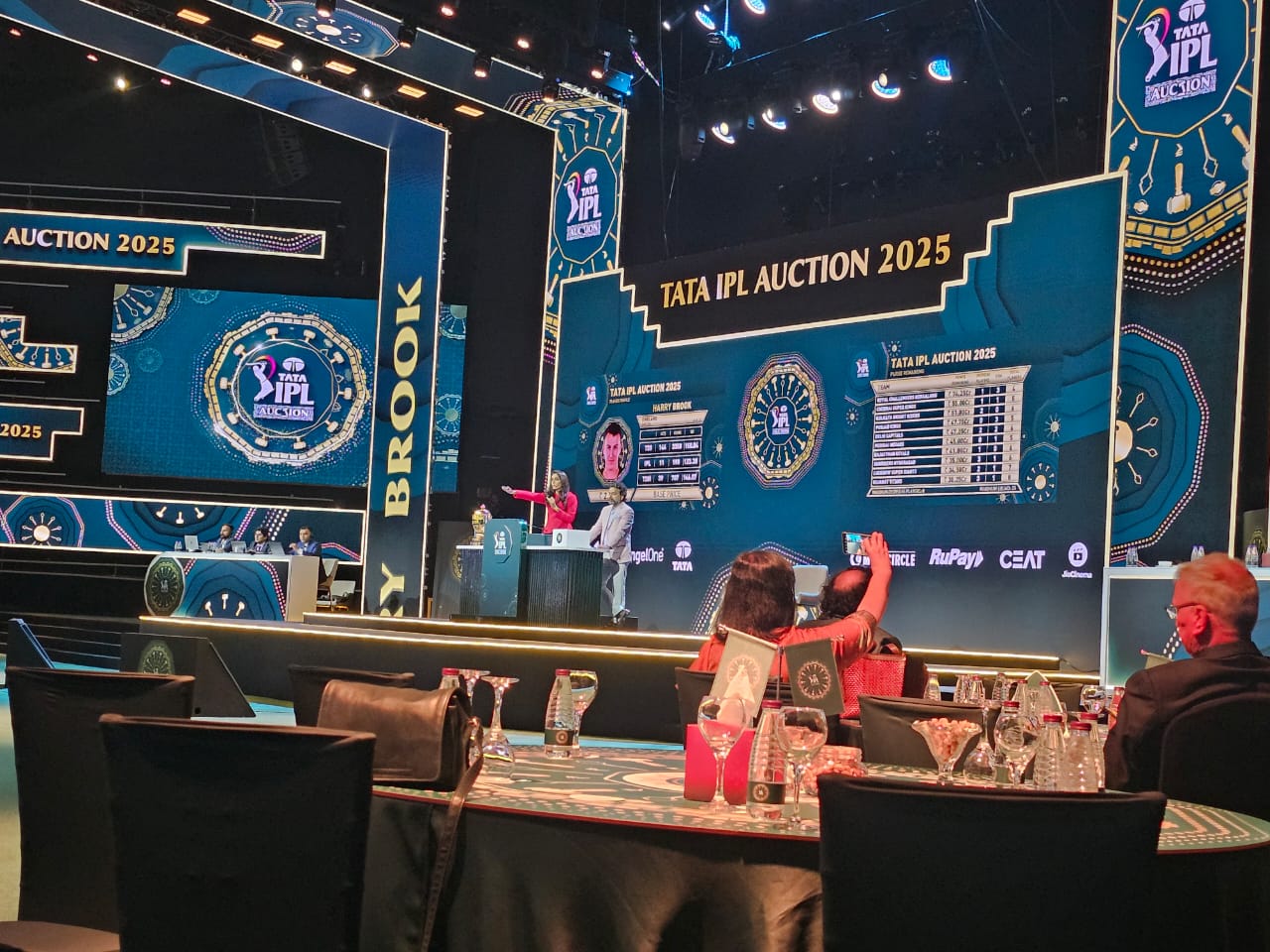 TATA IPL 2025 mega auction in progress at the Abadi Al-Johar Arena in Jeddah (AN/Saleh Fareed)