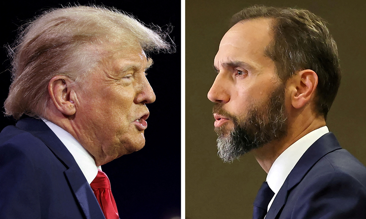 US President-elect Donald Trump and Special Counsel Jack Smith are seen in a combination of file photos in Washington, US, in 2023. (REUTERS)