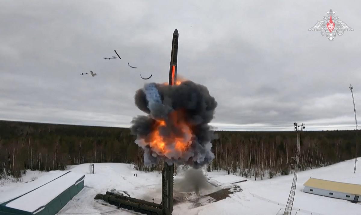 Medvedev said that even the threat of such a transfer of nuclear weapons could be considered as preparation for a nuclear war against Russia. (File/AFP)