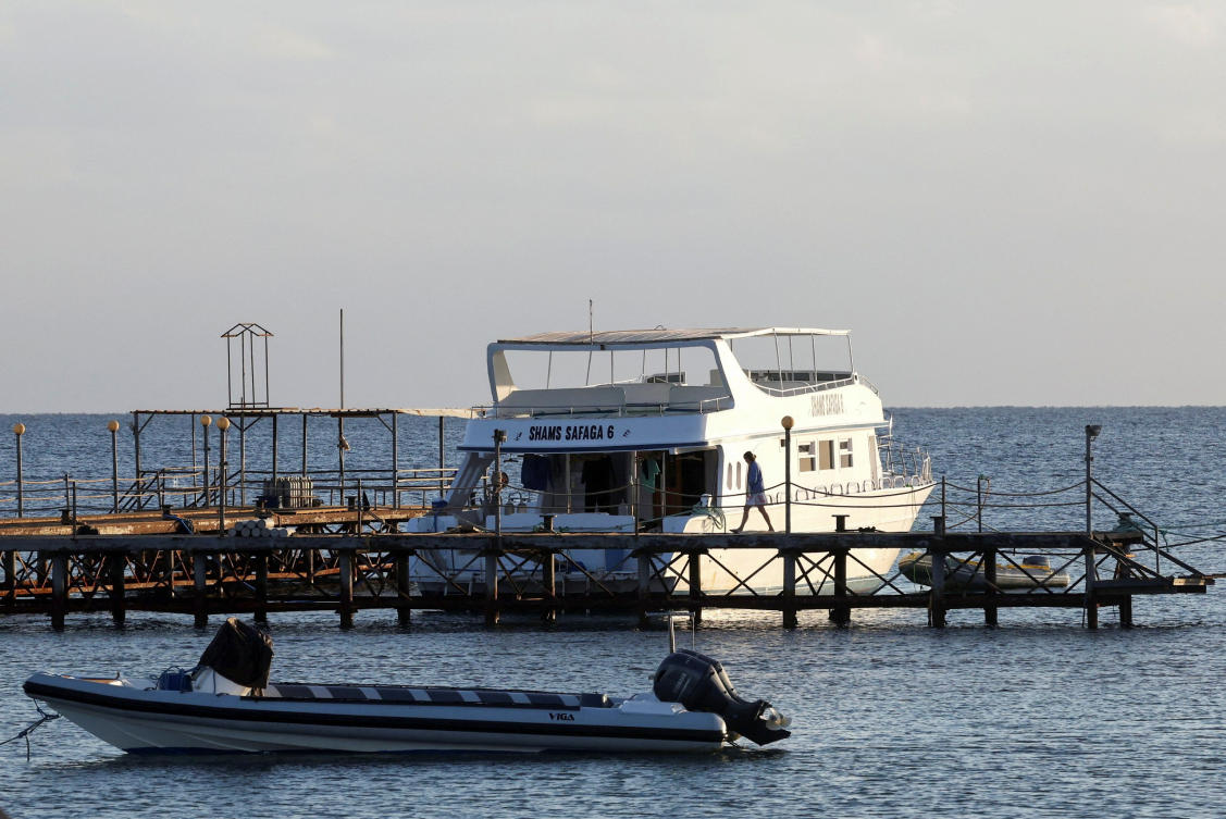 Egypt released video footage Wednesday of the latest tourists rescued from a boat that capsized off the country’s Red Sea coast, where at least four people lost their lives. (REUTERS)