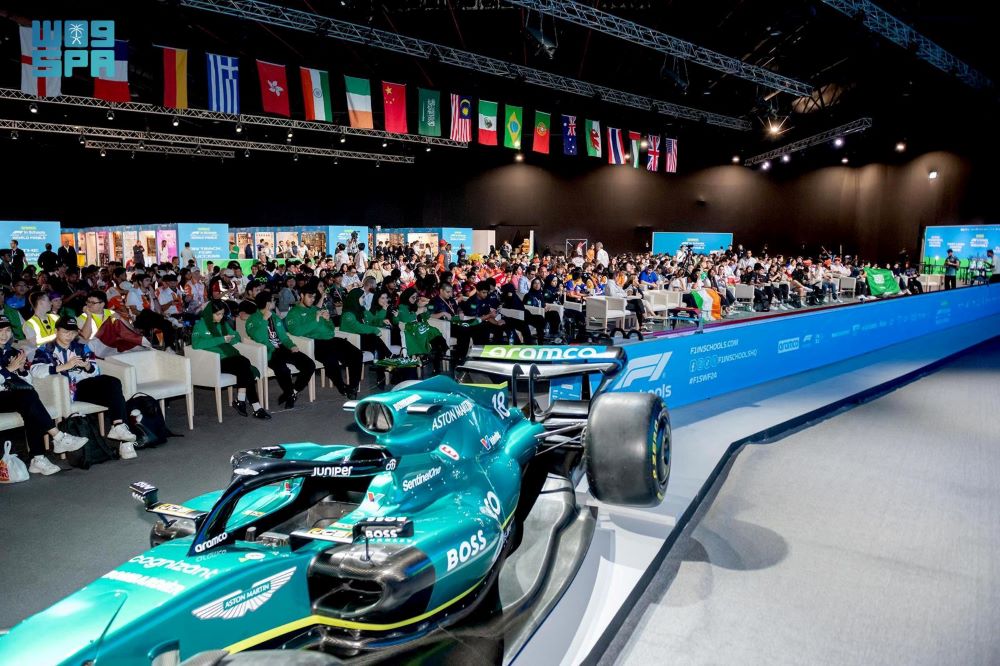 Three Saudi teams scooped awards at the 2024 Aramco Formula 1 in Schools World Finals. (SPA)