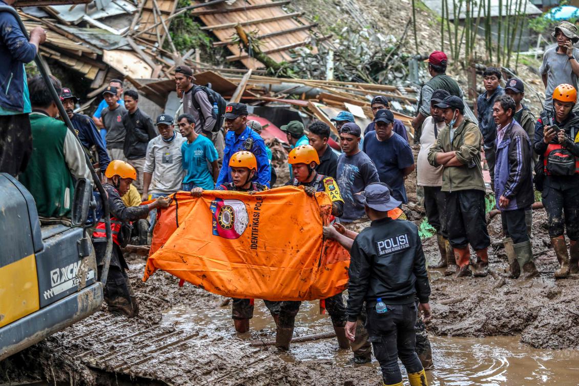 Torrential rain in North Sumatra since last week had caused flash floods and landslides in four different districts, Indonesia’s disaster agency has said. (AFP)