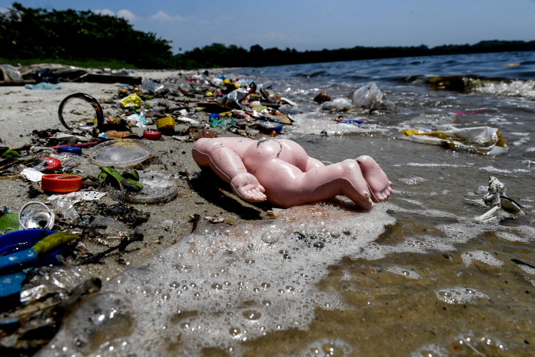 While supporting an international treaty, the petrochemical industry has also been vocal in urging governments to avoid setting mandatory plastic production caps. (FILE/AFP)