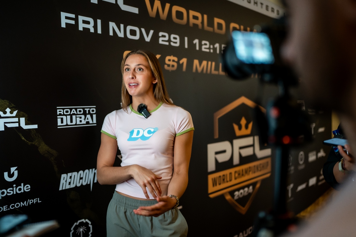 Dakota Ditcheva faces Taila Santos for the PFL Women’s Flyweight Championship in Riyadh on Friday night. (Supplied)