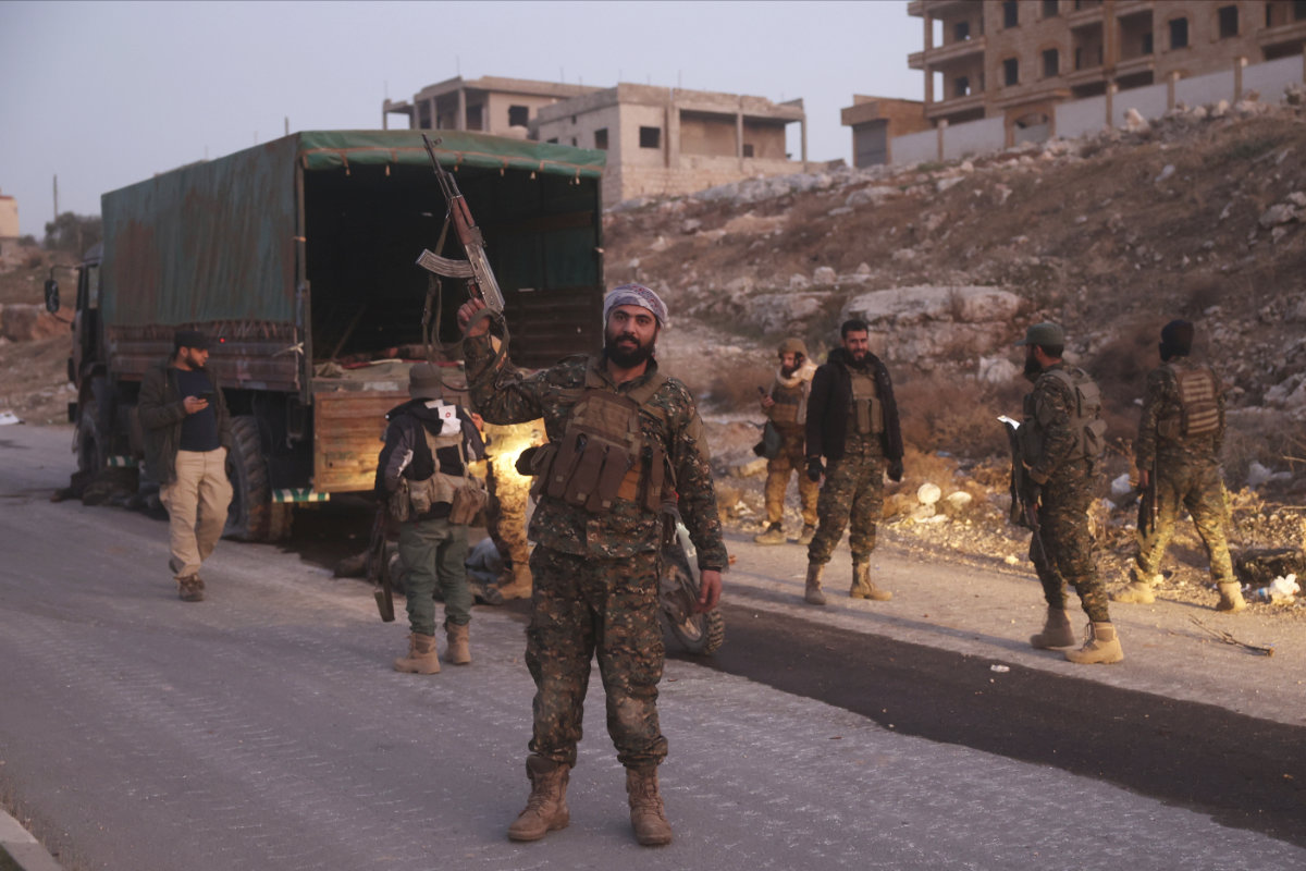 Opposition forces take control of areas outside Aleppo, Syria, on Nov. 29, 2024. (AP)
