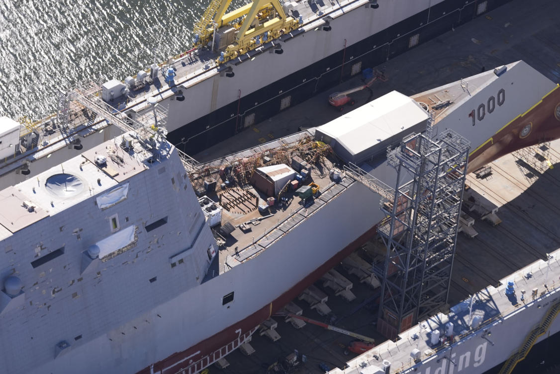 Once the system is complete, the USS Zumwalt will provide a platform for conducting fast, precision strikes from greater distances, adding to the usefulness of the warship. (AP)