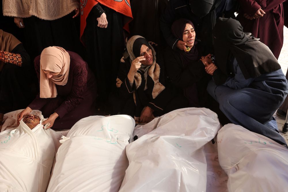 British authorities have been monitoring for increased terror risks in the UK due to the Gaza war. More than 40,000 Palestinians have been killed in Gaza in over a year of fighting. (AFP)