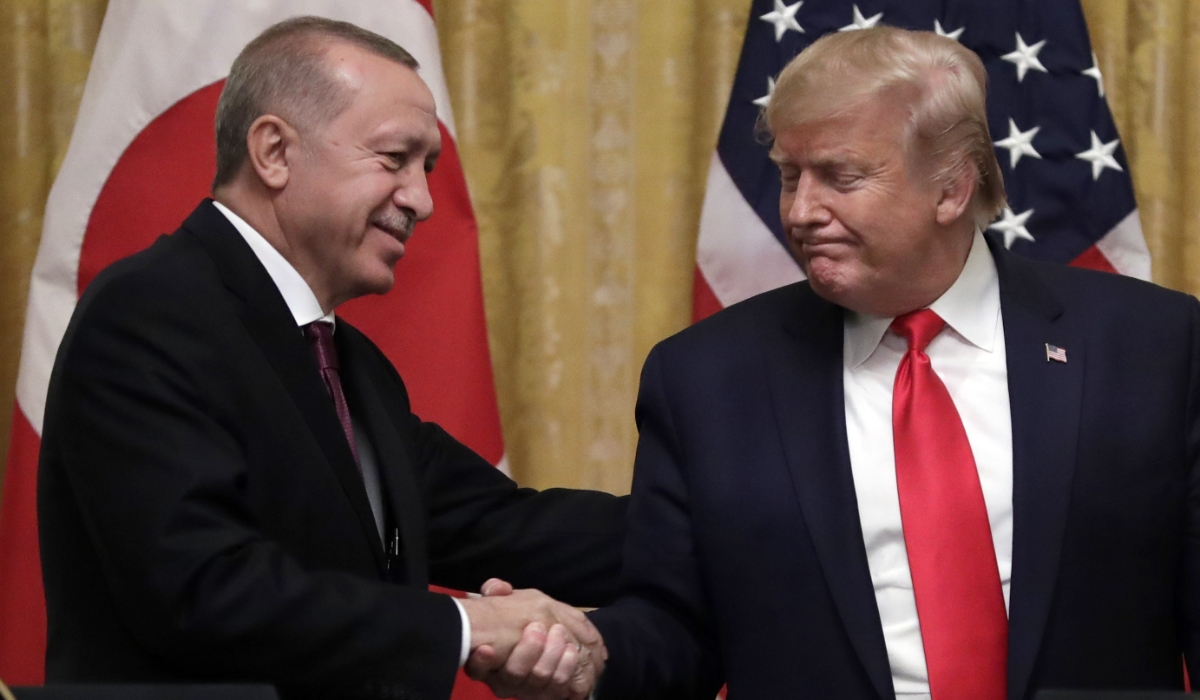 President Trump speaks during a news conference with Turkish President Recep Tayyip Erdogan in Washington. (AP file photo)