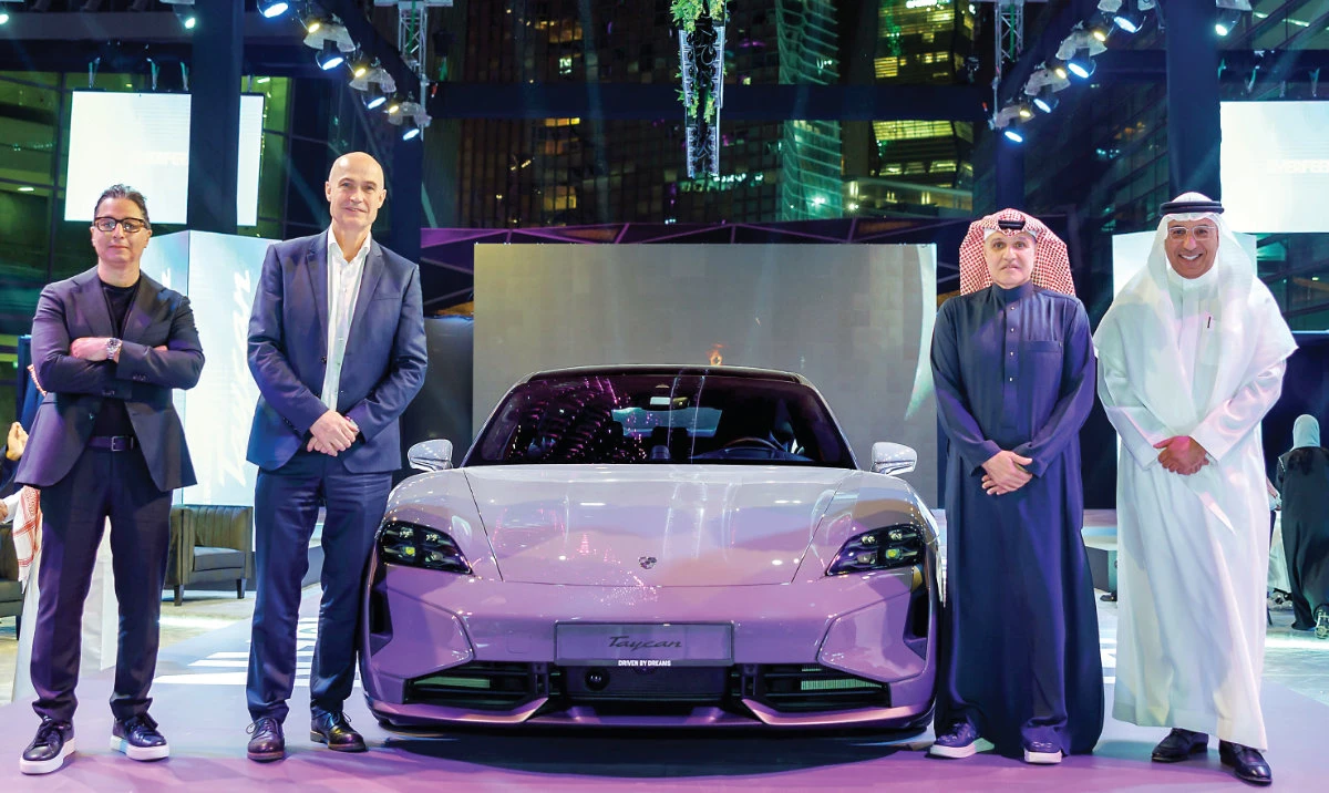 The launch event is part of Porsche’s strategy to strengthen its presence in the Saudi automotive market and showcase the latest EV models.