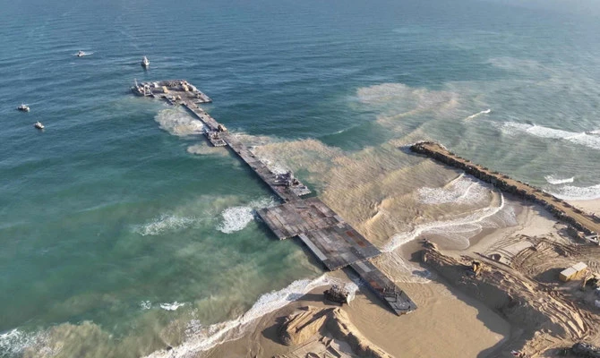 An American soldier has died after being injured during Washington's problem-plagued operation to establish a temporary aid pier on the coast of Gaza, the US military said Tuesday. (Reuters/File)