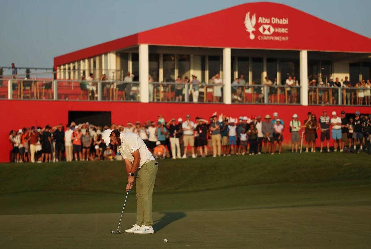 English golfer Tommy Fleetwood carded course record-equalling 10 under par 62 on Thursday to take the first-round lead at the Abu Dhabi HSBC Championship. (Supplied)
