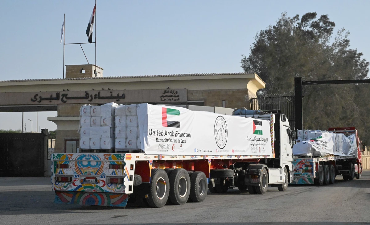 Operation Chivalrous Knight 3 has so far delivered a total of 17,312 tonnes of aid for Gaza residents. (WAM)