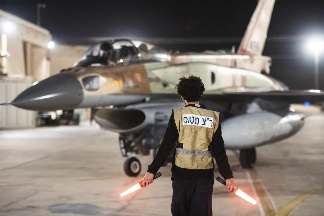 Above, an Israeli fighter jet departs from an unknown location to attack Iran on Oct. 26, 2024. (Israeli Army via AP)