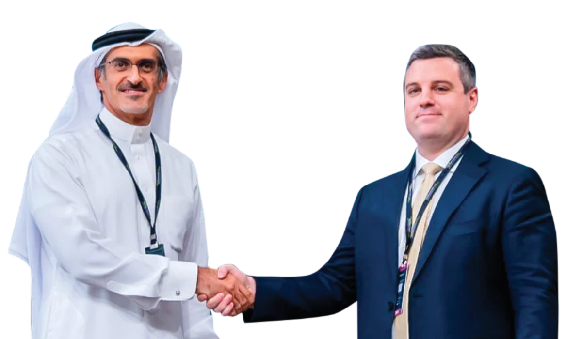 Razi Almerbati, CEO of GFH Capital, and Matthew Kearns, deputy CEO at GWC.