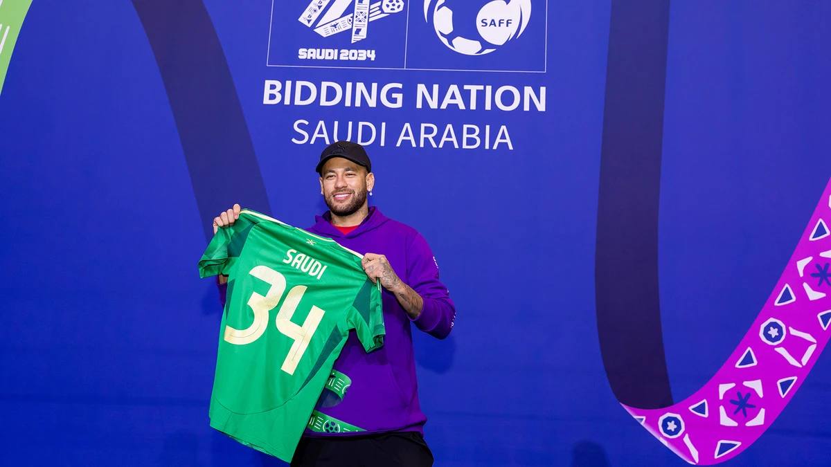 Brazilian footballer Neymar on Monday expressed his full support for Saudi Arabia’s bid to host the 2034 FIFA World Cup. (Supplied)