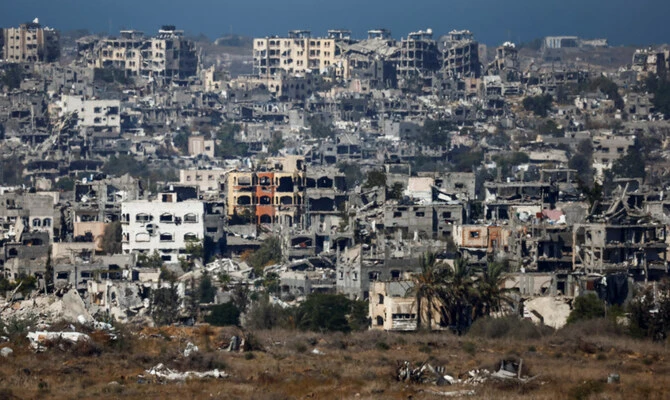 A general view shows destroyed buildings in Northern Gaza, amid the ongoing conflict in Gaza between Israel and Hamas, near the Israel-Gaza border, November 11, 2024. (Reuters)