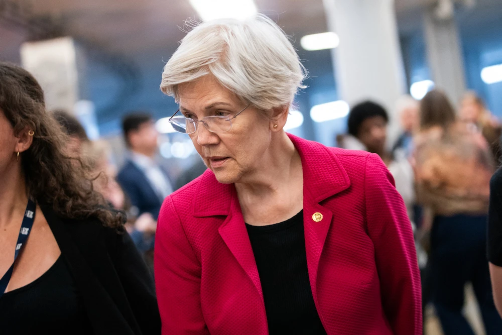 Democratic senator Elizabeth Warren endorsed a joint resolution of disapproval in Congress after the State Department said it would not take punitive action against Israel. (AFP)