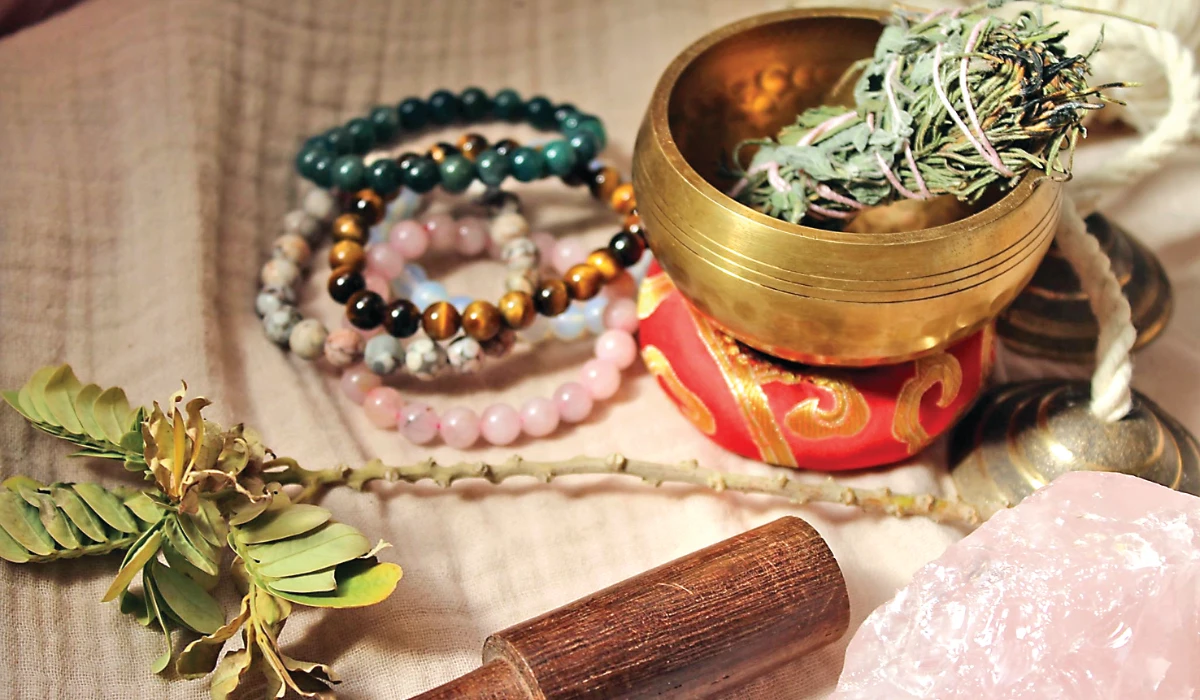 Mawadda’s serene collection of crystals and spiritual tools, offering moments of peace and introspection in a fast-paced world. (Supplied)