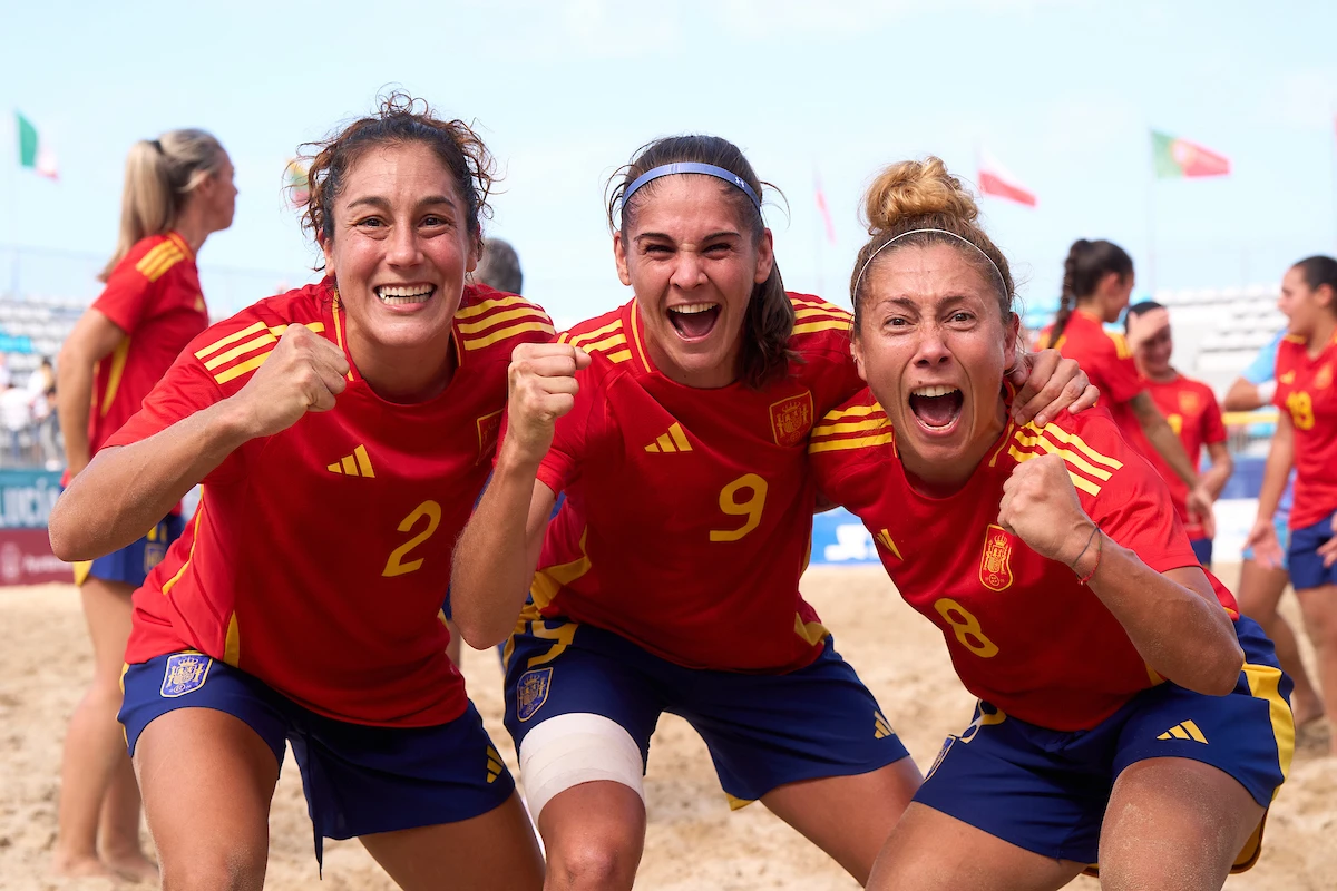 In the women’s competition, Spain were crowned 2024 NEOM Beach Soccer Cup champions after a 5-1 win against Brazil (Supplied)