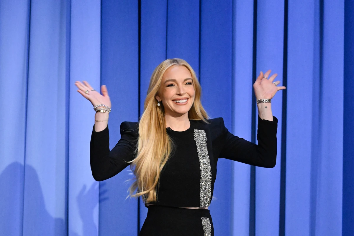 The actress appeared on “The Tonight Show Starring Jimmy Fallon” in an outfit from the designer’s Resort 2025 ready-to-wear collection. (Getty Images)