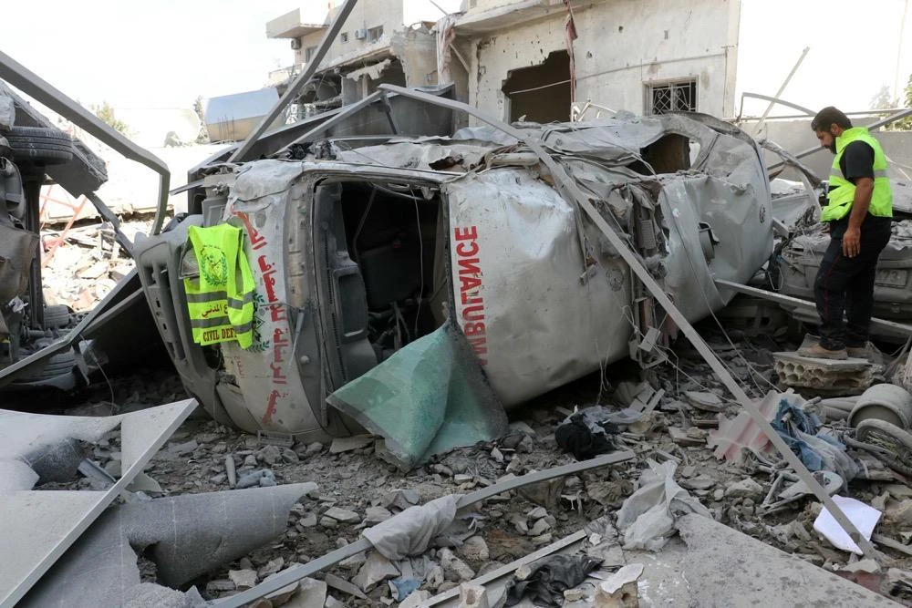 IDF has not denied targeting ambulances in south Lebanon. (AFP)