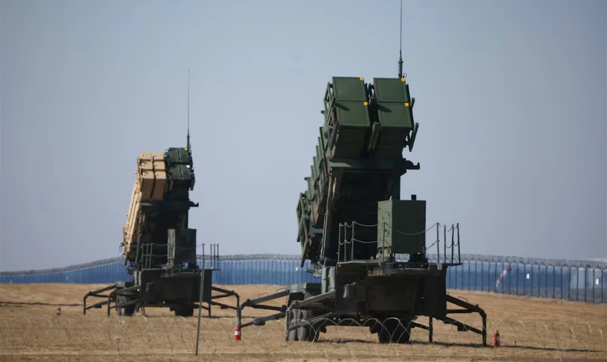 US Army MIM-104 Patriots, surface-to-air missile (SAM) system launchers, are pictured at Rzeszow-Jasionka Airport, amid Russia's invasion of Ukraine, Poland March 24, 2022. (Reuters)