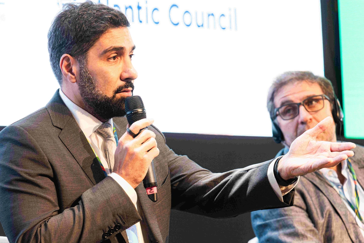 Fahd Al-Rasheed speaking at the Urban 20 Summit. Supplied