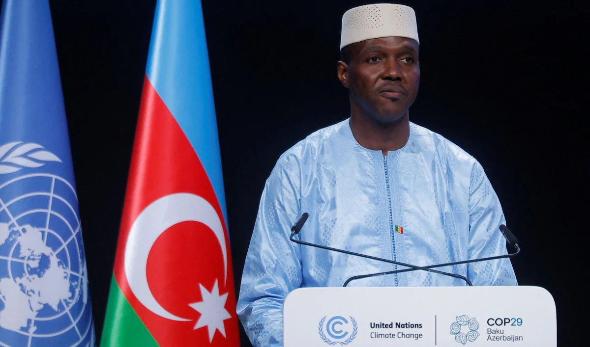 Abdoulaye Maiga, delivers a statement during the United Nations climate change conference COP29, in Baku, Azerbaijan November 19, 2024. (Reuters/File)