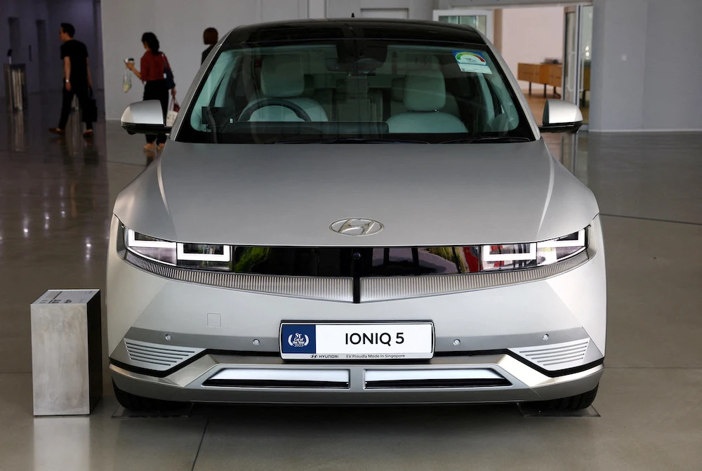 The Jordanian government on Saturday announced a reduction in special taxes on electric vehicles (EVs) until the end of 2024. (Reuters)