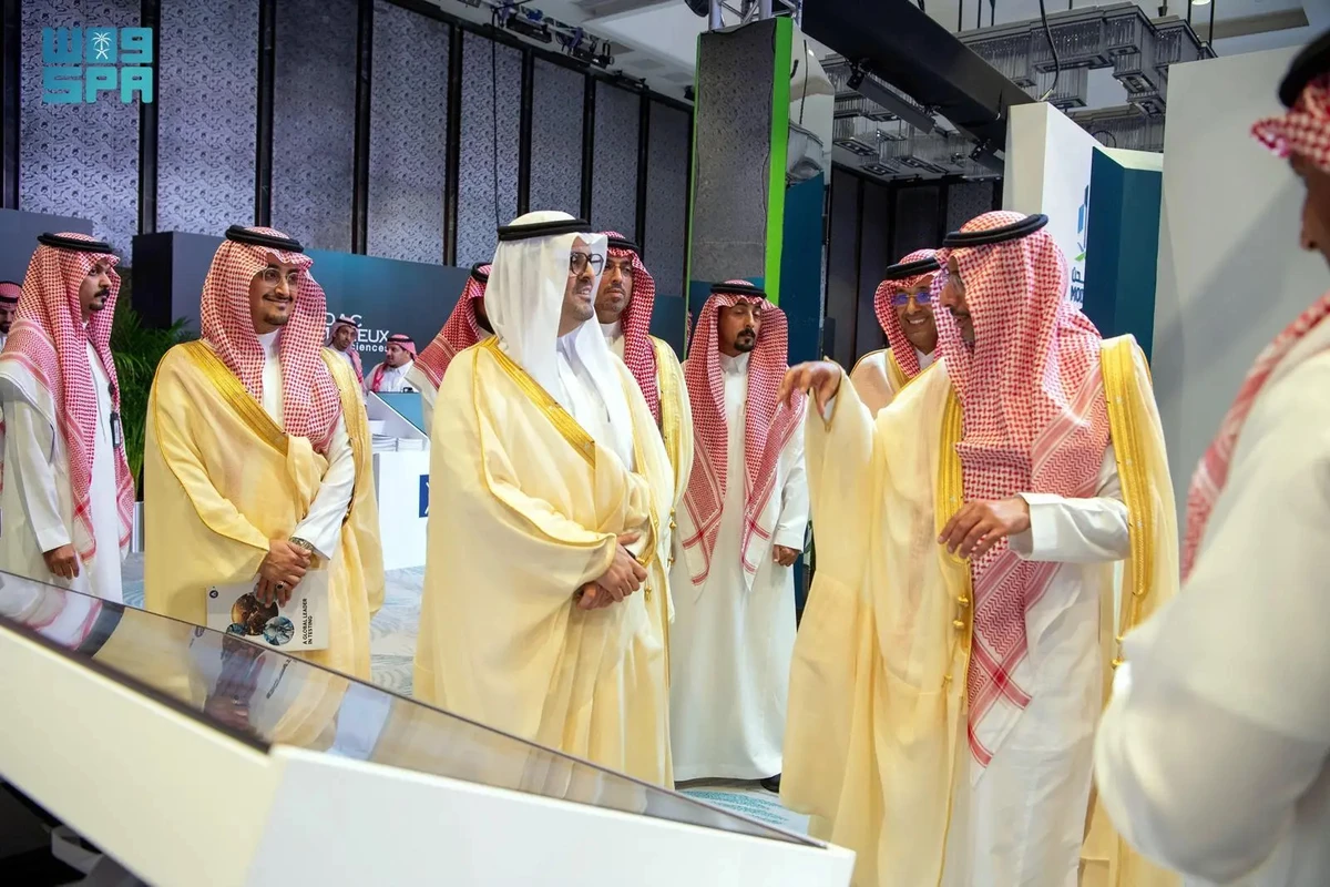 Saudi Minister of Industry and Mineral Resources Bandar Alkhorayef attends the ceremony to launch Jeddah Food Cluster. SPA